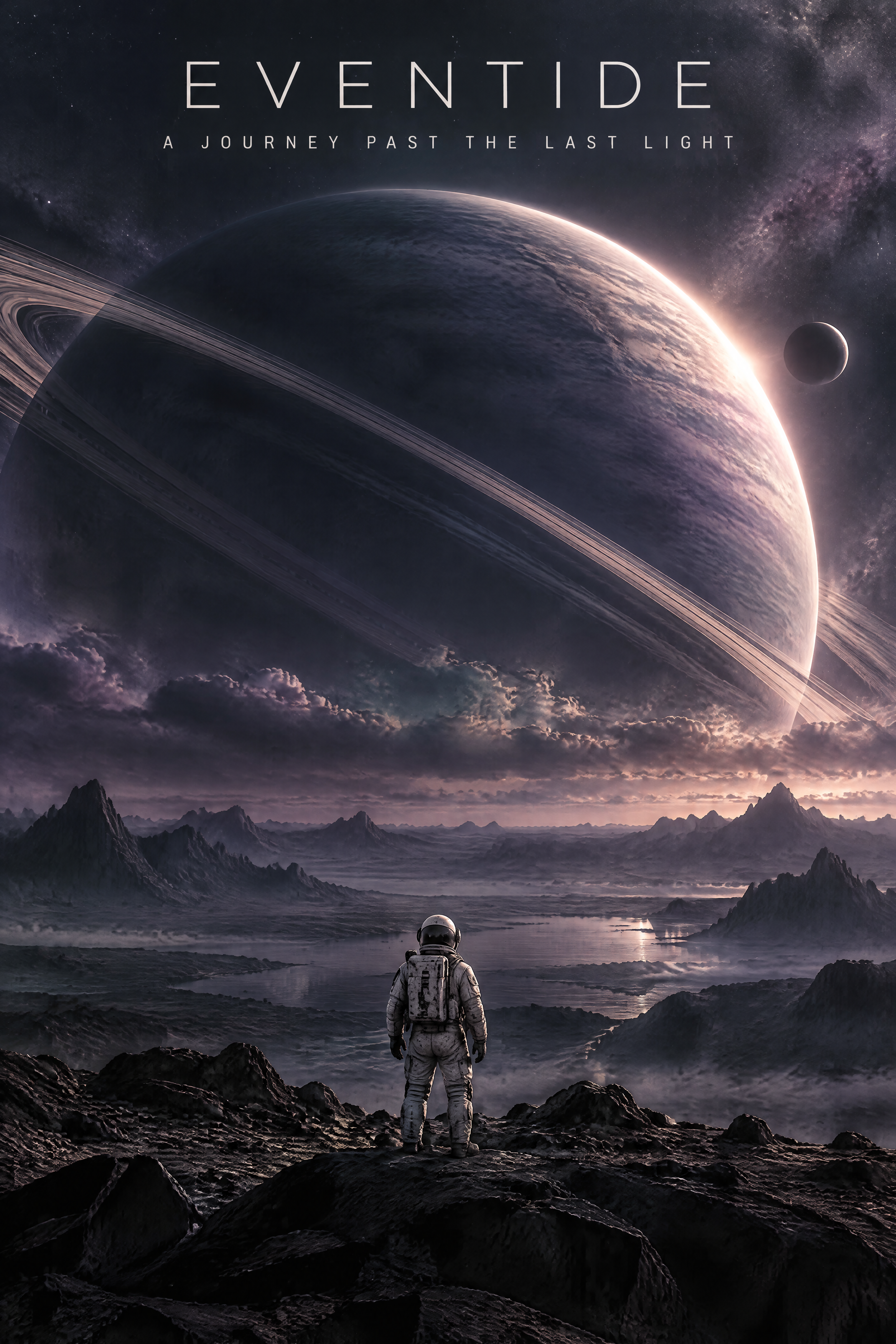 GPT Image 2.5 Sunburst example of an astronaut before a ringed planet